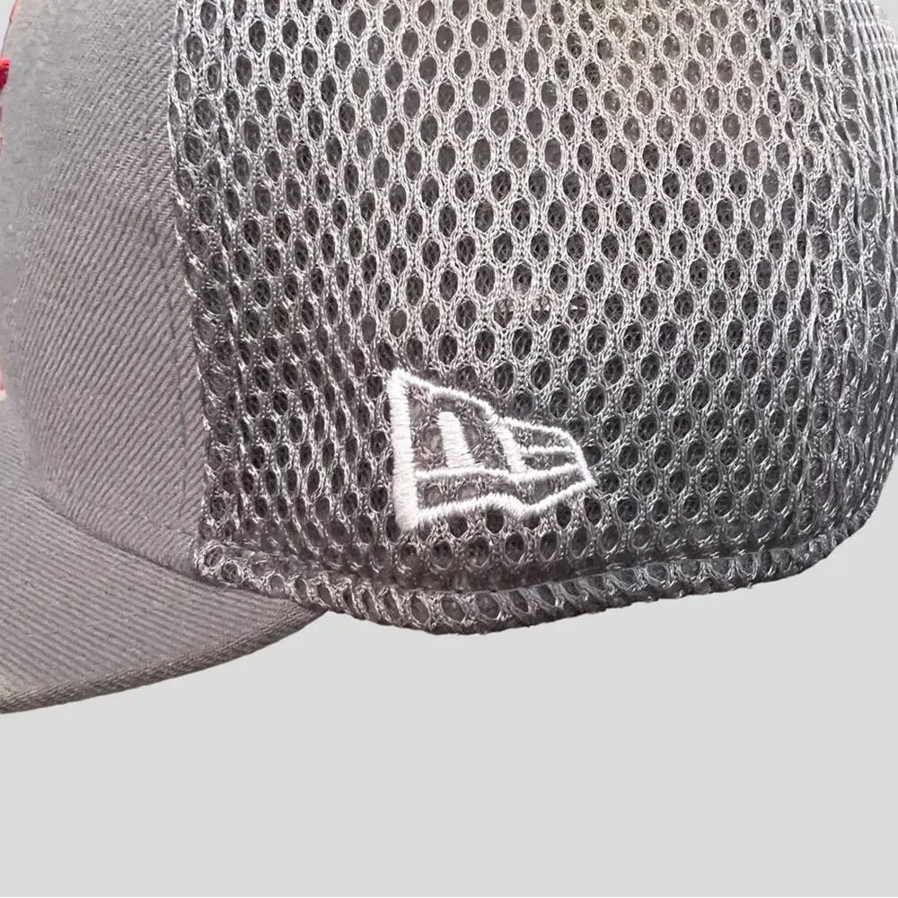 New Era USA Baseball Hat 59Fifty Cap Embroidered Star Logo Gray Mens Size 7